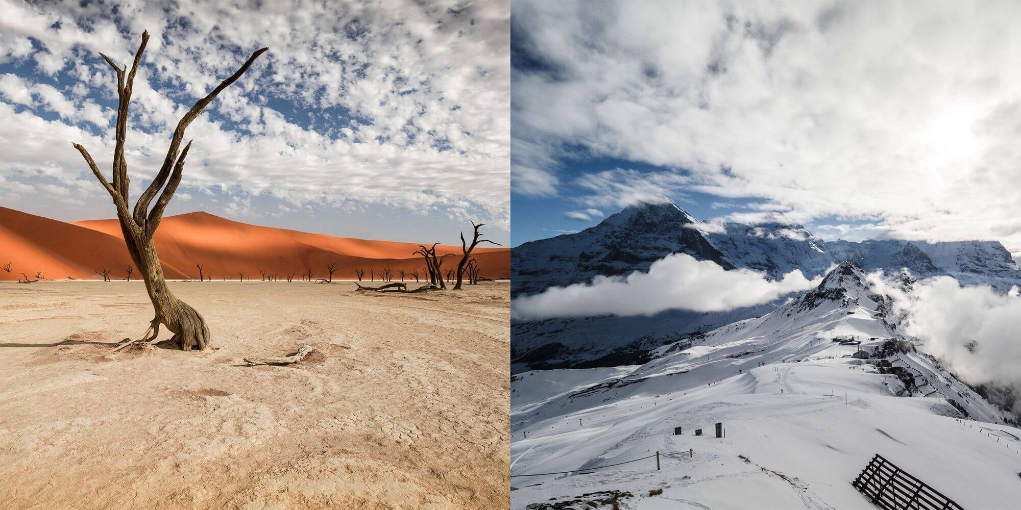 Namibian sands vs. Alpine Ski Cups